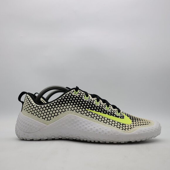 Nike Free Trainer 1.0 Men's Size 10 Shoes Training White Green Neon 807436-071 - Picture 1 of 9